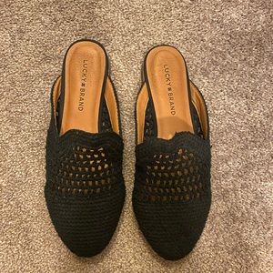 LUCKY BRAND CROCHETED MULES - Size 8.5